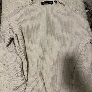Women's Cream Knit Sweater